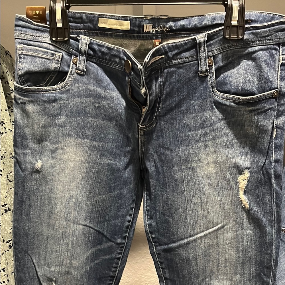 Kut from the Kloth Adele Slouchy Boyfriend Blue Jeans EUC